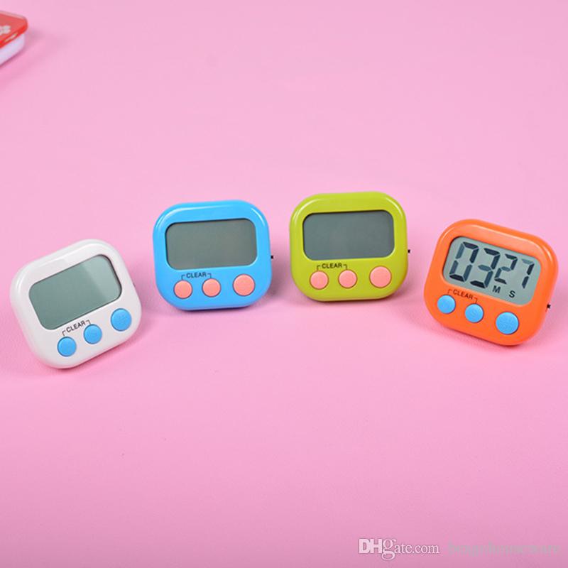 7 Colors Digital Kitchen Timer Multi-Function Timer Count Down Up Electronic Egg Timer Kitchen Baking LED Display Timing Reminder BH2161 CY