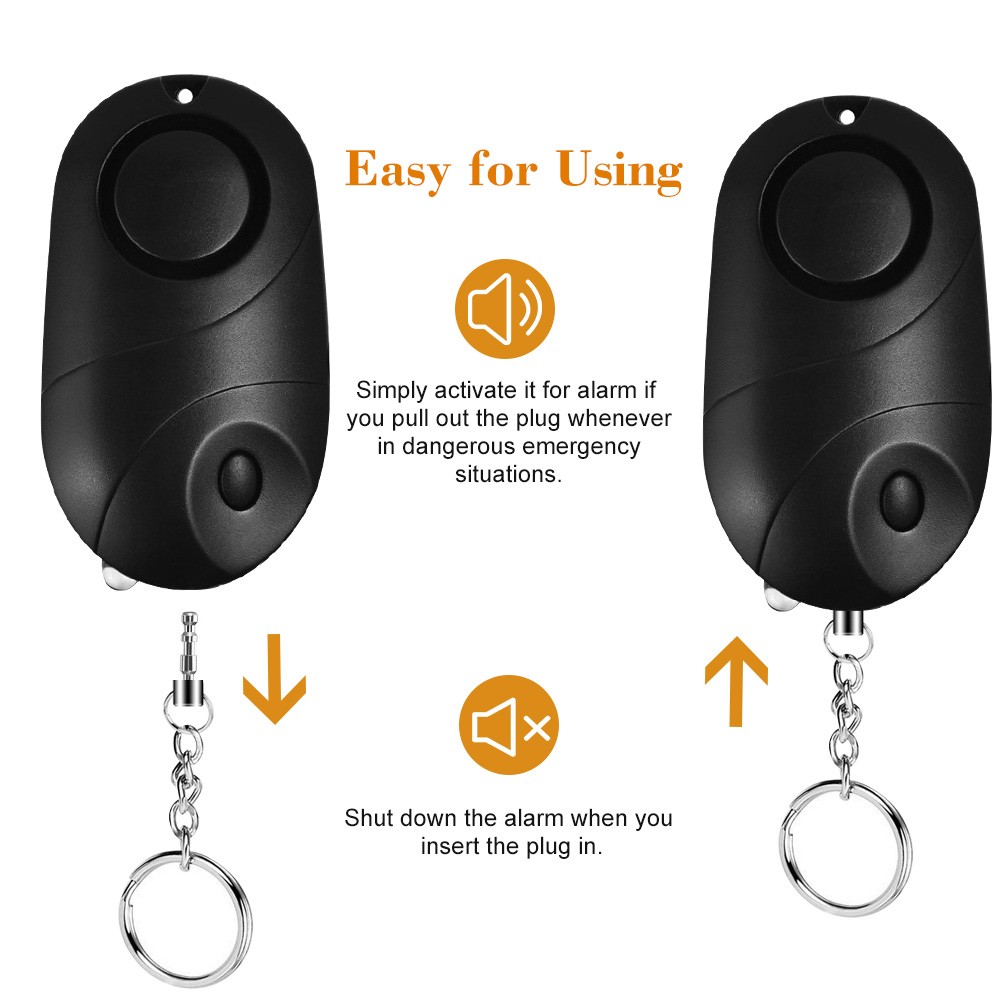 Self Defense Alarm Keychain for Women Girls Kids Security Protect Alert Personal Safety Scream Loud Emergency Alarm