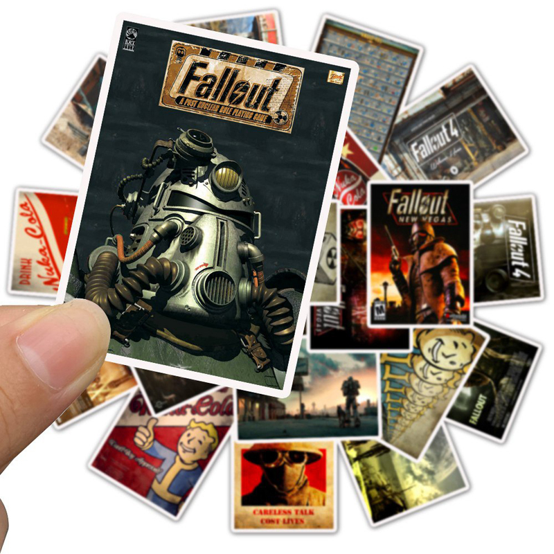 25pcs/Set Cool Waterproof Game Fallout Graffiti Stickers Skateboard Suitcase Guitar Laptop Motorcycle Children Funny Sticker Kids Toys