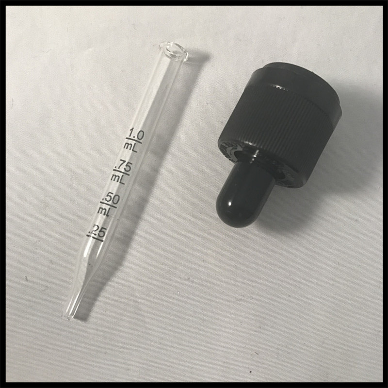 Black And White Caps For Glass Bottles 18410 Child Tamperproof Cap Match With 30ml Glass Bottles Measurement Glass Dropper 77mm1451471
