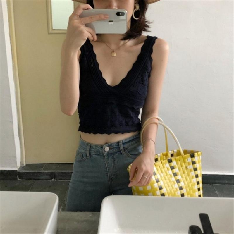 Fashion Solid Vest Tank Female Camisole Top Women Sexy Knit Short Vest Top Summer Multicolor Slim Stretchy Sleeveless Crop Tops, White
Fashion Solid Vest Tank Female Camisole Top Women Sexy Knit Short Vest Top Summer Multicolor Slim Stretchy Sleeveless Crop Tops, White