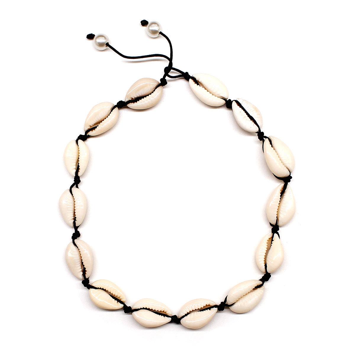 VSCO Girls necklace shell necklace for Women Choker Necklace ankle bracelets Summer Beach Jewelry Collar Boho anklet