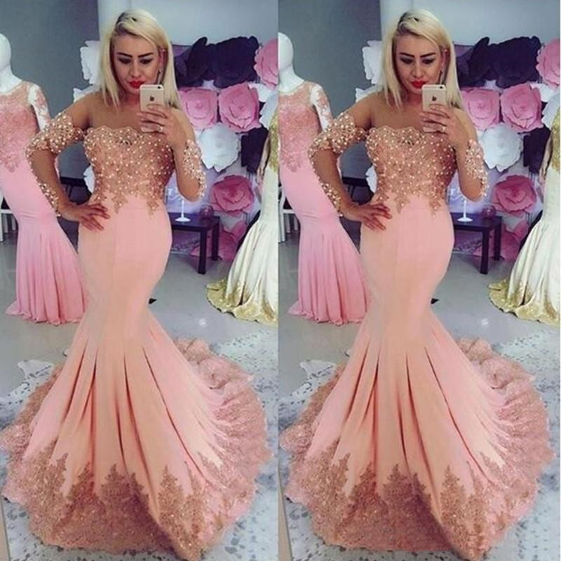 Sparkly Mermaid Formal Dress Prom Dresses Long Sleeves Lace Appliques Mermaid Evening Party Gowns Pearls Vestidos De Fiesta, Yellow
Sparkly Mermaid Formal Dress Prom Dresses Long Sleeves Lace Appliques Mermaid Evening Party Gowns Pearls Vestidos De Fiesta, Yellow
