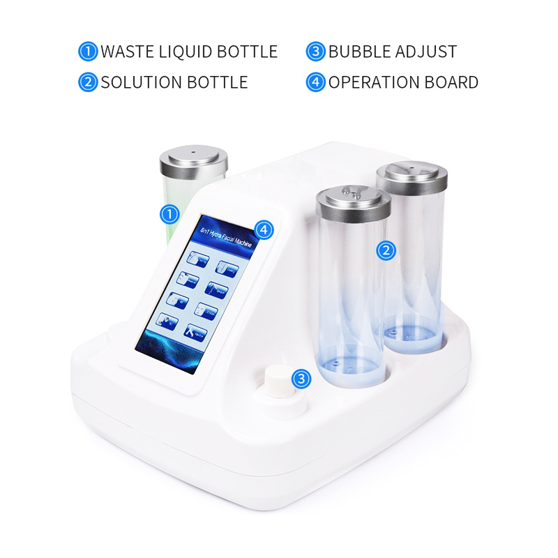 8 In 1 Hydra Dermabrasion RF BIO Light Spa Facial Machine Water Jet Hydro Diamond Peeling Beauty Device