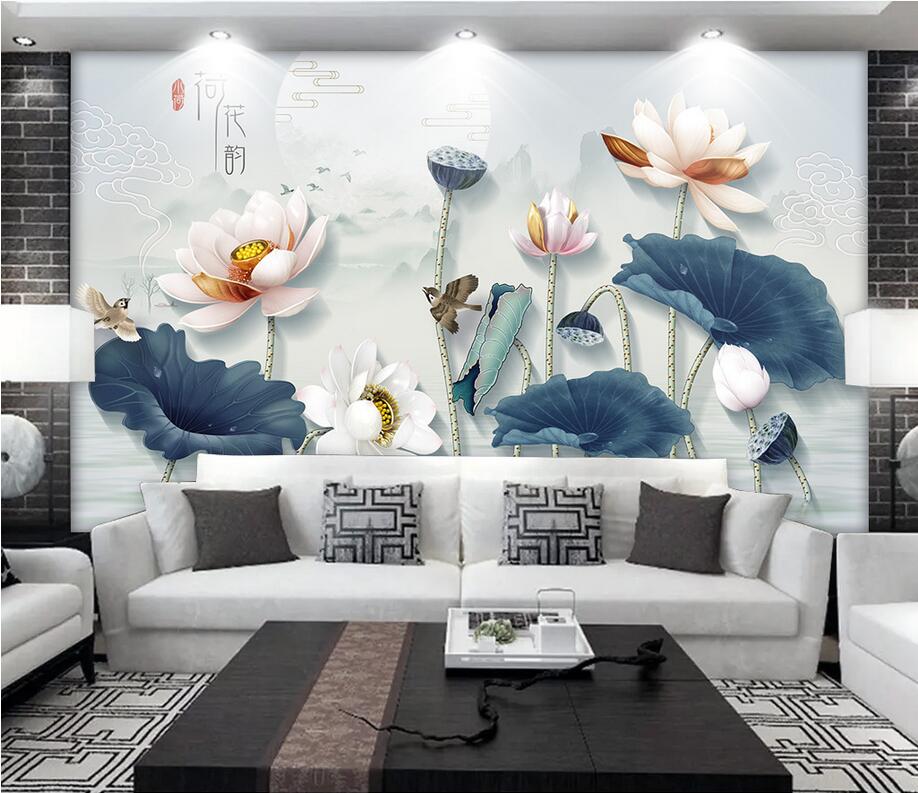 3d room wallpaper cloth custom photo 3D lotus nine fish pens flowers and birds wallpaper for walls 3 d print fabric wall covering, Picture shows
3d room wallpaper cloth custom photo 3D lotus nine fish pens flowers and birds wallpaper for walls 3 d print fabric wall covering, Picture shows