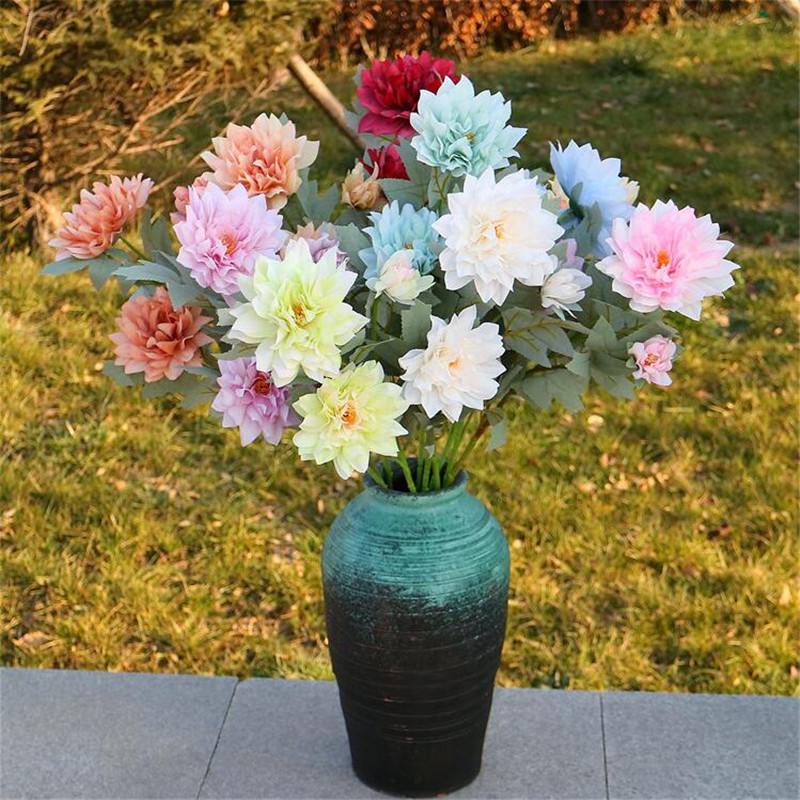 European Fake Dahlia (3 stems/bunch) 29.53" Length Simulation Oil Painting Peony for Wedding Home Decorative Artificial Flowers, Beige
European Fake Dahlia (3 stems/bunch) 29.53" Length Simulation Oil Painting Peony for Wedding Home Decorative Artificial Flowers, Beige