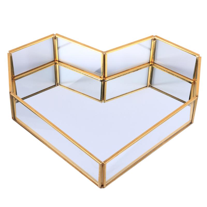 1 Pc Heart Shape Glass Tray Vintage Golden Copper Bar Glass Tray Cake Dessert Jewelry Holder Storage for Home
1 Pc Heart Shape Glass Tray Vintage Golden Copper Bar Glass Tray Cake Dessert Jewelry Holder Storage for Home