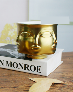 Vases Modern Styler face pattern Dora Maar Musa Vase Flower Pots Planters Muse Noir Dora Maar Salad Bowl/candle Stand/planters H250116