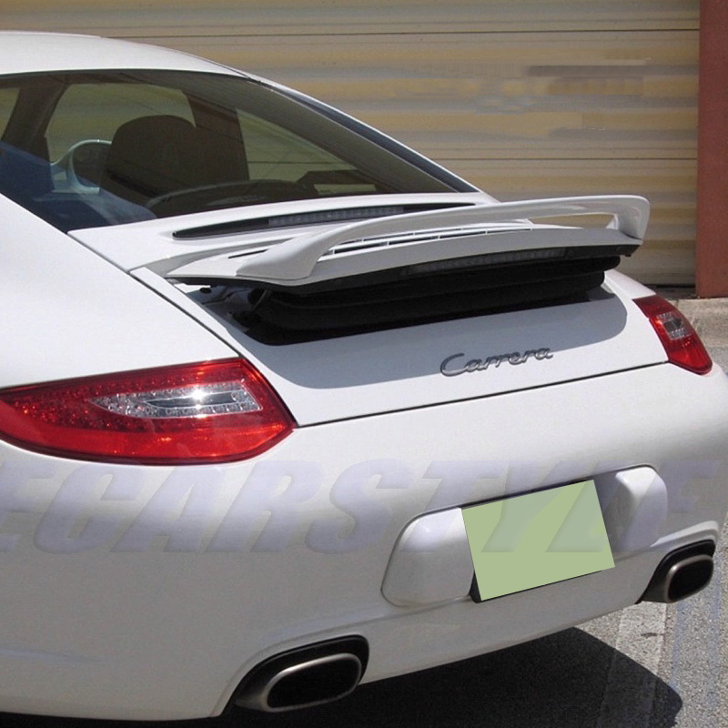 For Porsche 05-11 Carrera 997 911 Spoiler Trunk Wing Fiber Glass Unpainted Unfits Trubo GT2 GT3