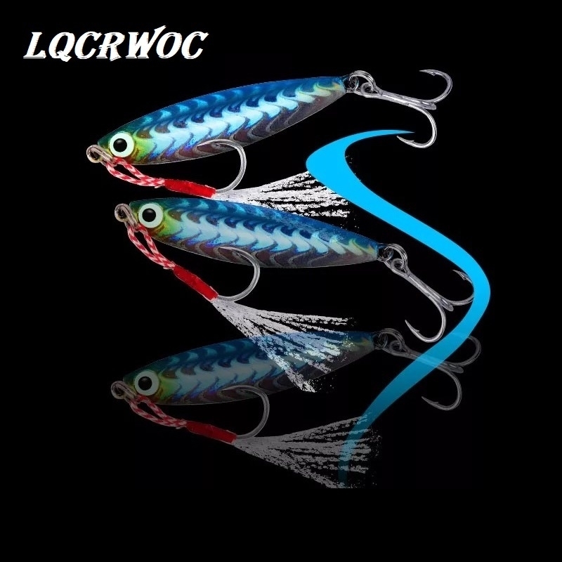 HOT NEW 7g 10g 15g 20g fishing spoon spinnerbait metal lure tuna lures glow in the dark fishing tackle lead minnow jigging pesca T191016