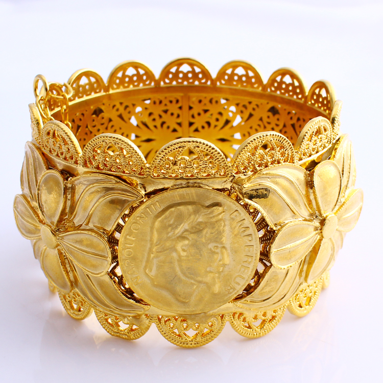 70mm Ethiopian Coin Fashion Big Wide Bangle CARVE 22K THAI BAHT SOLID Gold GF Dubai Copper Jewelry Eritrea Bracelet Accessories
70mm Ethiopian Coin Fashion Big Wide Bangle CARVE 22K THAI BAHT SOLID Gold GF Dubai Copper Jewelry Eritrea Bracelet Accessories