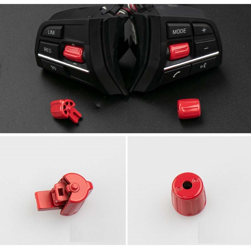 1pair/set Multifunction Car Steering Wheel Auto Switch Accessories Rubber Buttons for 5/7 Series GT F10 F02