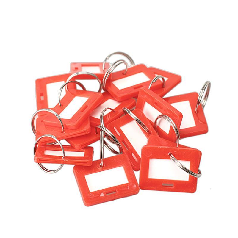 100pcs/lot Cute Mix Label Plastic Keychain For Women Man Keys Cover Key Caps Key Ring Key Holder Accessories Free Drop Shipping