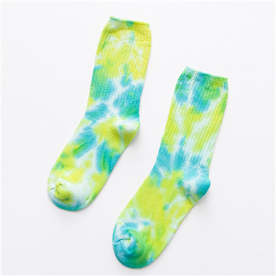 High-Quality Cotton Skate Socks Men Sock Knee-high Funny Cycling Running Hiking Tie Dye Sox