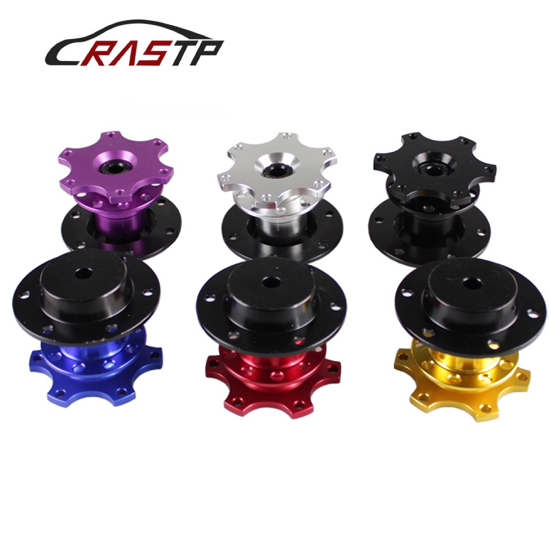 RASTP Universal 6 Hole Car Racing Steering Wheel Quick Release Hub Adapter Snap Off Boss RS-QR001
RASTP Universal 6 Hole Car Racing Steering Wheel Quick Release Hub Adapter Snap Off Boss RS-QR001