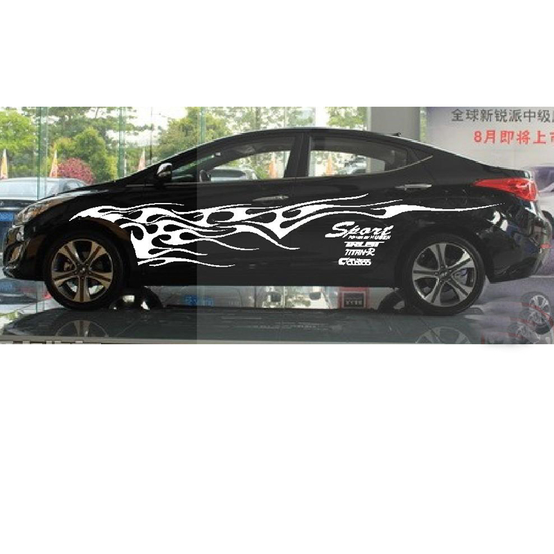 CAR Fire Rug Body Stickers Decals Tattoo Car Carved Personalized Covers