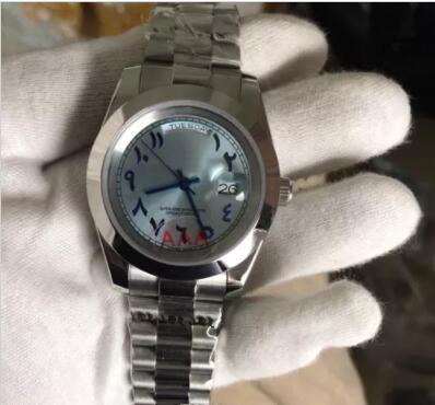 New Luxury President Daydate Mens Watch Arab Number Blue Dial Automatic Mechanical Movement Stainless Steel Men Watches Wristwatch 258, Slivery;brown
New Luxury President Daydate Mens Watch Arab Number Blue Dial Automatic Mechanical Movement Stainless Steel Men Watches Wristwatch 258, Slivery;brown