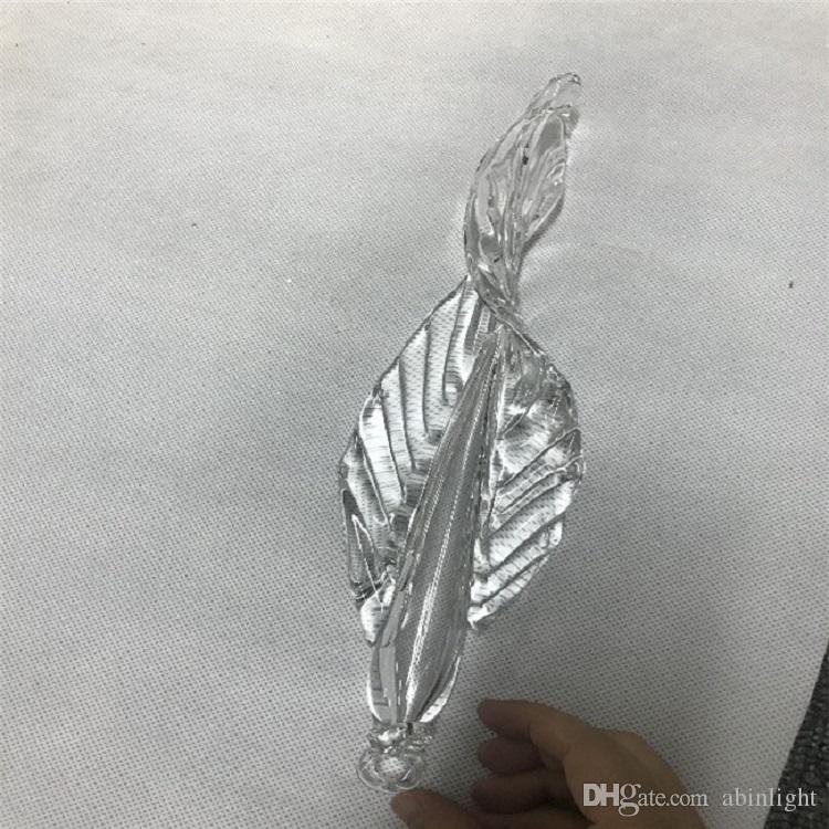 Creative Large Nepenthes Chandelier Indoor Miscellaneous Hand Blown Glass Foliage Chandelier for Entrance Halls Reception Areas