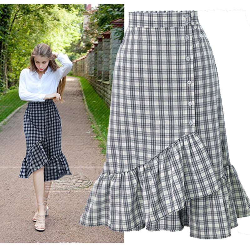 Asymmetrical Women Skirt Sashes Ladies Skirts Cotton High Waist Skirt, Gray 
Asymmetrical Women Skirt Sashes Ladies Skirts Cotton High Waist Skirt, Gray