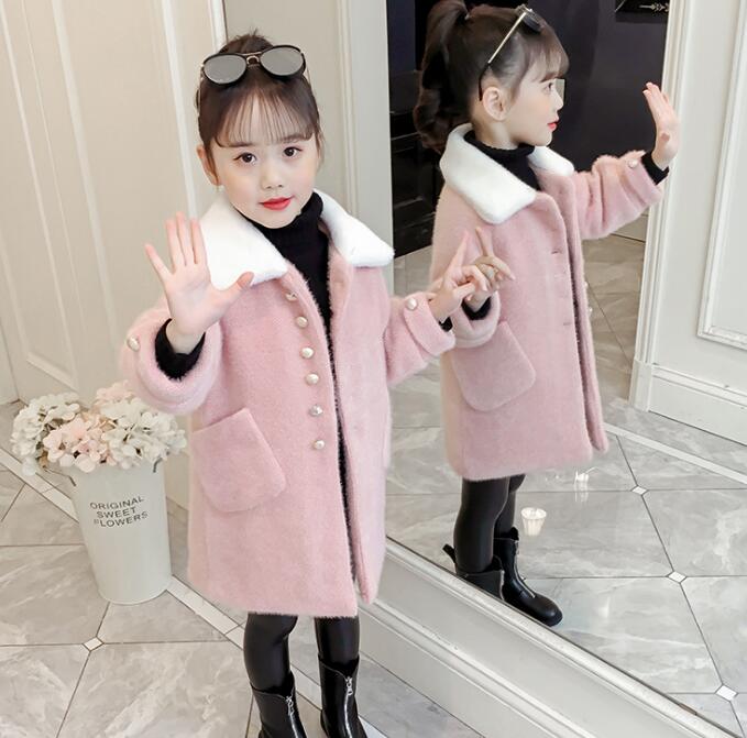 Girls imitation velvet jacket 2019 new winter children's thick woolen girl long woolen coat Jacket Parkas, Blue;gray
Girls imitation velvet jacket 2019 new winter children's thick woolen girl long woolen coat Jacket Parkas, Blue;gray