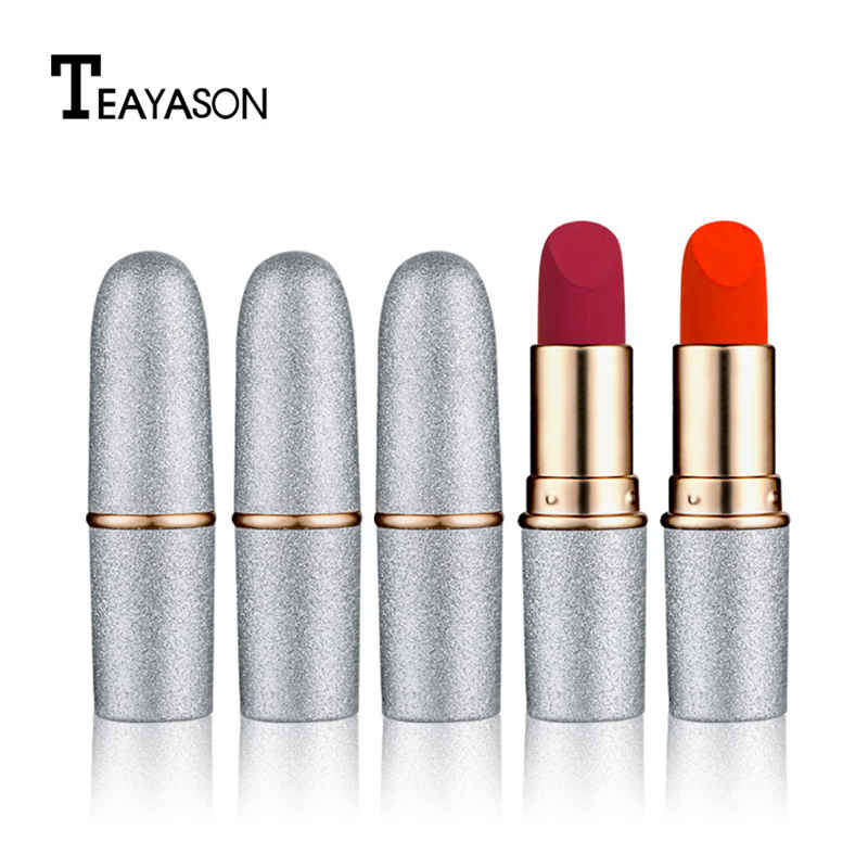 TEAYASON brand makeup Bullet matte lipstick is now popular pumpkin color nude color waterproof long-lasting lipstick
TEAYASON brand makeup Bullet matte lipstick is now popular pumpkin color nude color waterproof long-lasting lipstick