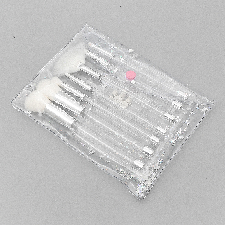 7pcs makeup brushes Transparent Crystal Empty Handle Makeup Brush Set 10colors DIY Glitter Makeup Brushes PVC Bag Cosmetics Make up Tool
7pcs makeup brushes Transparent Crystal Empty Handle Makeup Brush Set 10colors DIY Glitter Makeup Brushes PVC Bag Cosmetics Make up Tool