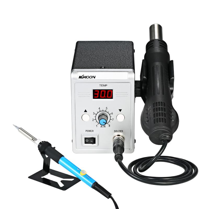 New 700W Soldering Station Digital Solder Iron BGA Rework Solder Station Hot Air Gun + Electric Iron Set Welding Repair tool
New 700W Soldering Station Digital Solder Iron BGA Rework Solder Station Hot Air Gun + Electric Iron Set Welding Repair tool