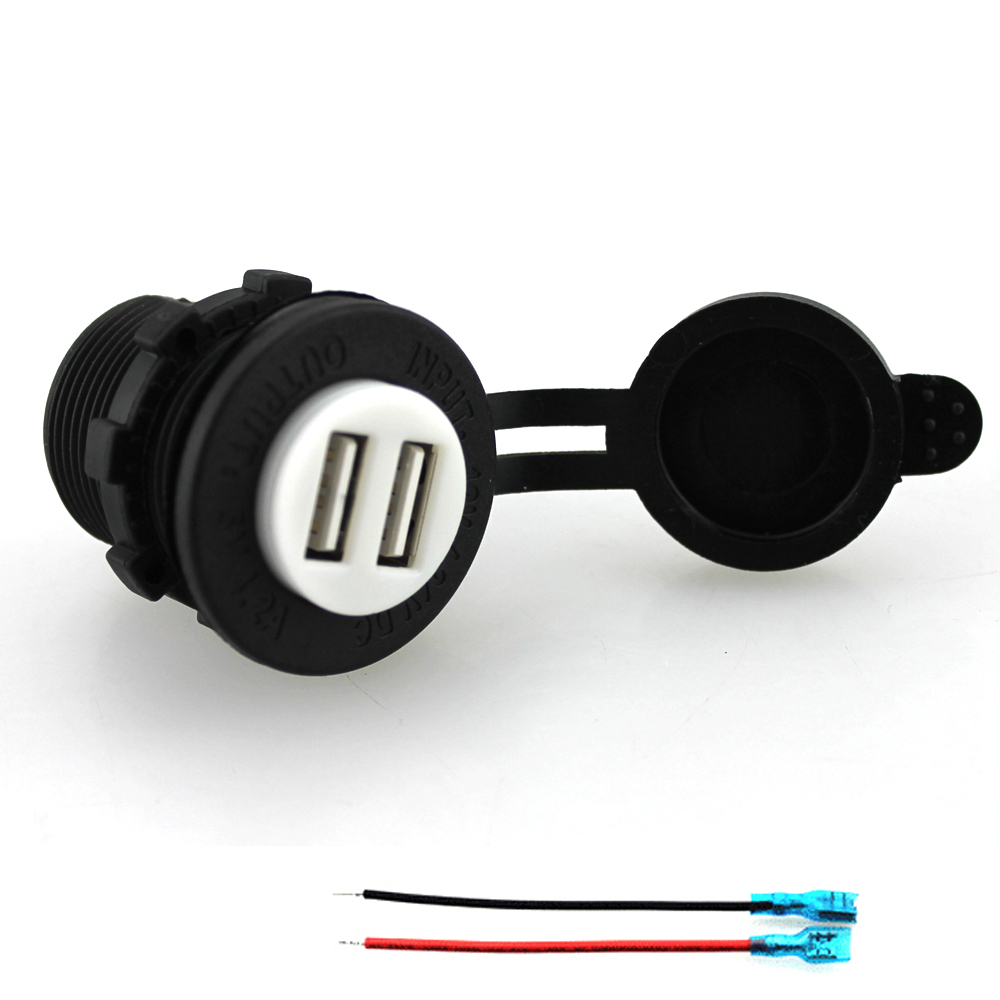 Universal Dual USB Port Car Charger 5V 4.2A For Mobile Phones Tablet PC