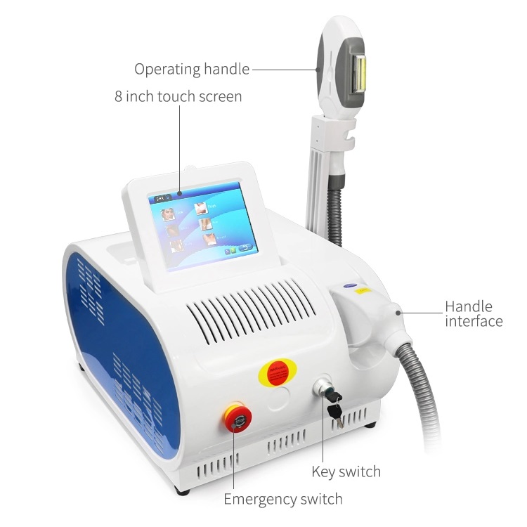 Portable Laser Ipl Opt Opt E Light Handset Lamp Handle Maquina Depiladora Hair Removal Hairs Removing Machine