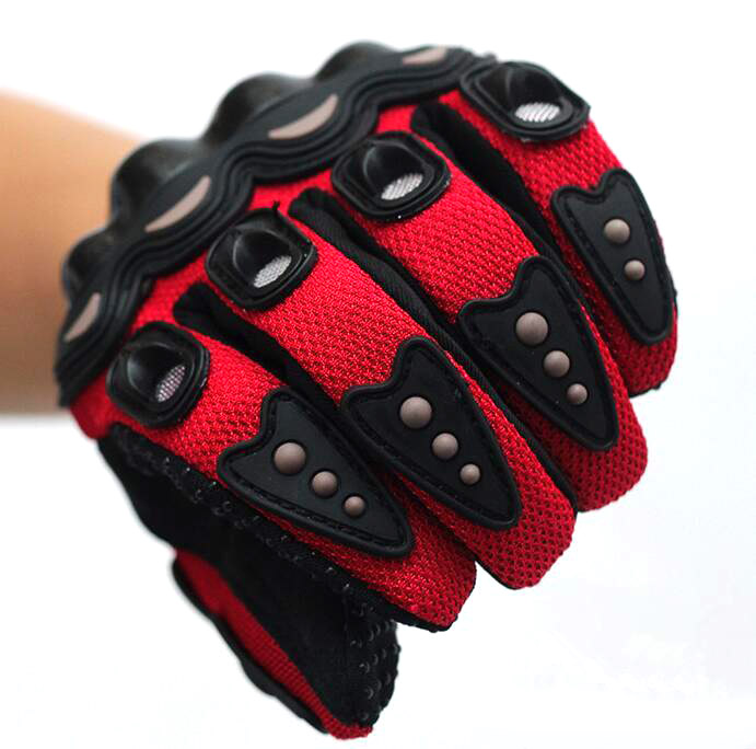 Biker Motorcycle Gloves Antiskid Hand Protection moto Cycling Motocross gloves Racing Armored Glove 3 COLOR