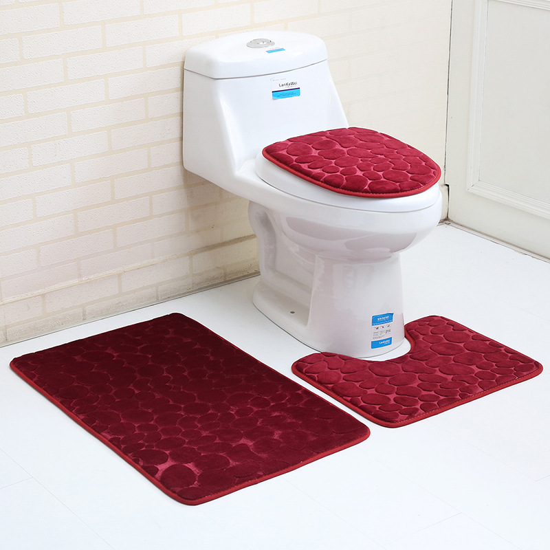 3Pcs/set 3D Stone Pattern Carpet Bathroom Area Rug Mat Set Flannel Anti-Slip Kitchen Bath Mat Bathroom Toliet Rugs Washable, Color2
3Pcs/set 3D Stone Pattern Carpet Bathroom Area Rug Mat Set Flannel Anti-Slip Kitchen Bath Mat Bathroom Toliet Rugs Washable, Color2