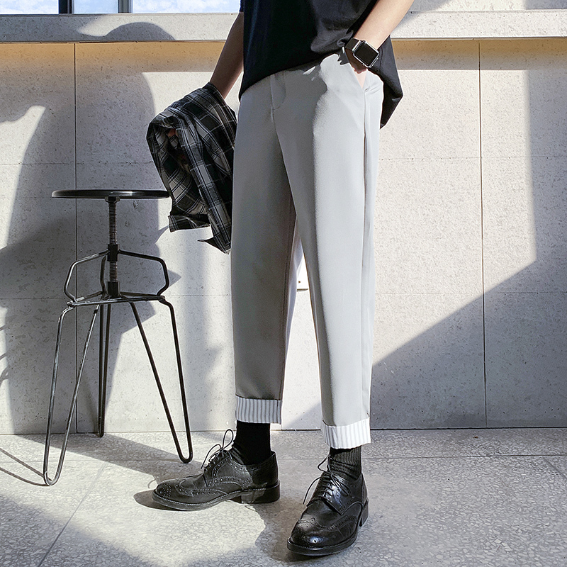 2020Spring And Summer The New Listing KoreanCasual Fashion Harlan Wide Leg Nine Pants Straight Small Trousers Joggers Streetwear, Black
2020Spring And Summer The New Listing KoreanCasual Fashion Harlan Wide Leg Nine Pants Straight Small Trousers Joggers Streetwear, Black