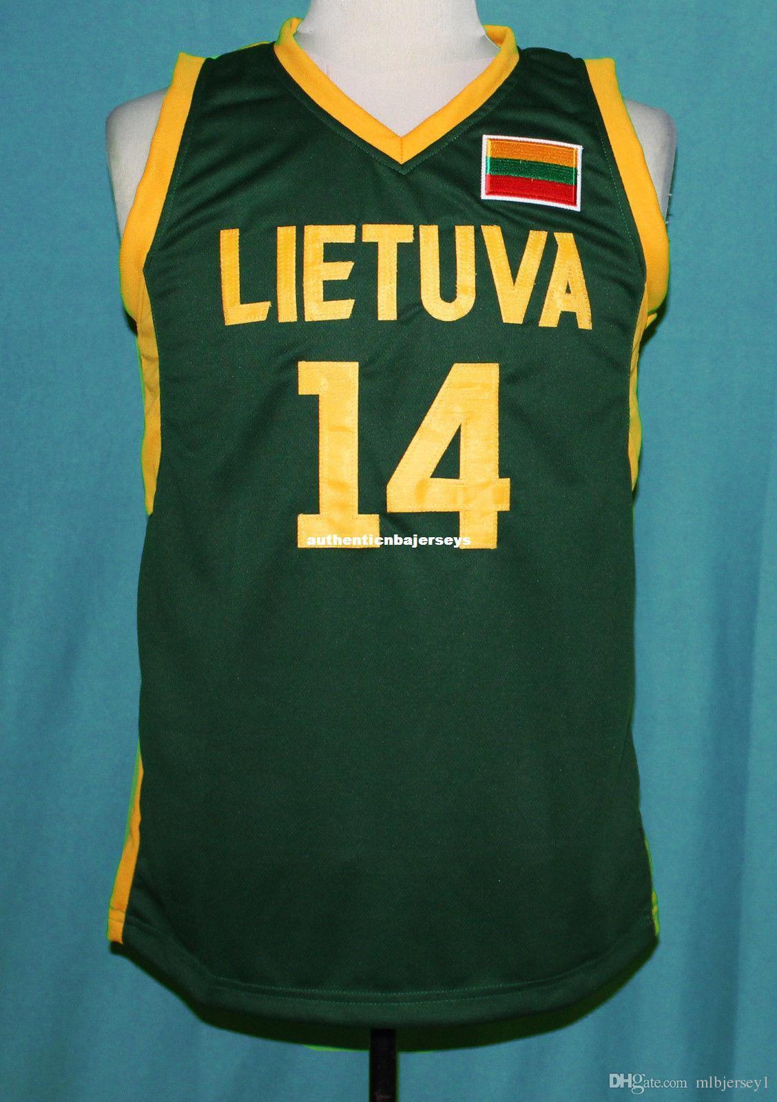 JONAS VALANCIUNAS #4 LITHUANIA BASKETBALL JERSEY LIETUVA NEW SEWN ANY MENS JERSEY, Green
JONAS VALANCIUNAS #4 LITHUANIA BASKETBALL JERSEY LIETUVA NEW SEWN ANY MENS JERSEY, Green