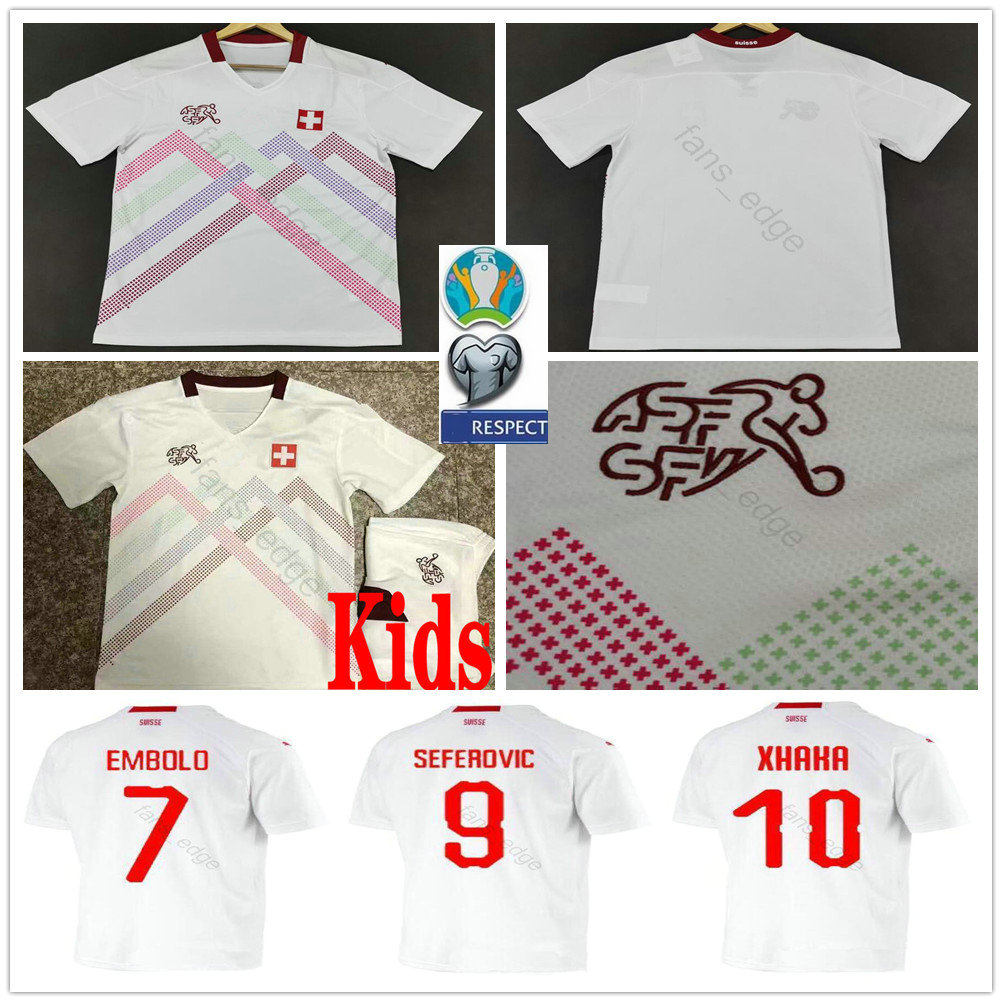 2020 Switzerland Soccer Jerseys 9 SEFEROVIC 7 EMBOLO SHAQIRI BEHRAMI FREULER Custom 19 20 Swiss Away White Adult Kids Youth Football Shirts, White men size s-xxl
2020 Switzerland Soccer Jerseys 9 SEFEROVIC 7 EMBOLO SHAQIRI BEHRAMI FREULER Custom 19 20 Swiss Away White Adult Kids Youth Football Shirts, White men size s-xxl