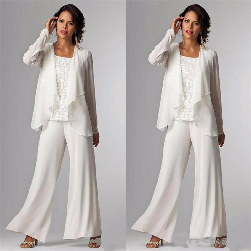 2018 Elegant Mother of The Bride Dresses Ankle Length Long Sleeve Jackets Lace Pant Suits for Women Plus Size Mother Groom Gowns
2018 Elegant Mother of The Bride Dresses Ankle Length Long Sleeve Jackets Lace Pant Suits for Women Plus Size Mother Groom Gowns