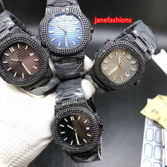 Explosive Men's Automatic Watches Black Diamond Fashion Hot Sale Watch Top Quality Diamond Stainless Steel Trendy Watch Size 40mm, Blue face
Explosive Men's Automatic Watches Black Diamond Fashion Hot Sale Watch Top Quality Diamond Stainless Steel Trendy Watch Size 40mm, Blue face