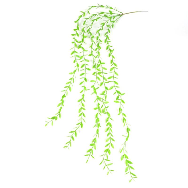 Artificial Willow Rattan Plastic Plant Vine Wall Hanging Garden Living Room Club Bar Decorated Fake Leaves Green Plant, Green tail
Artificial Willow Rattan Plastic Plant Vine Wall Hanging Garden Living Room Club Bar Decorated Fake Leaves Green Plant, Green tail