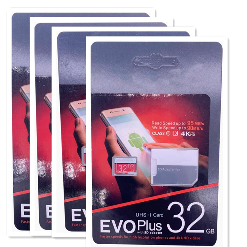 2019 Best selling Black EVO 64GB 128GB 256GB C10 TF Flash Memory Card U1 U3 Free SD Adapter Retail Package
2019 Best selling Black EVO 64GB 128GB 256GB C10 TF Flash Memory Card U1 U3 Free SD Adapter Retail Package