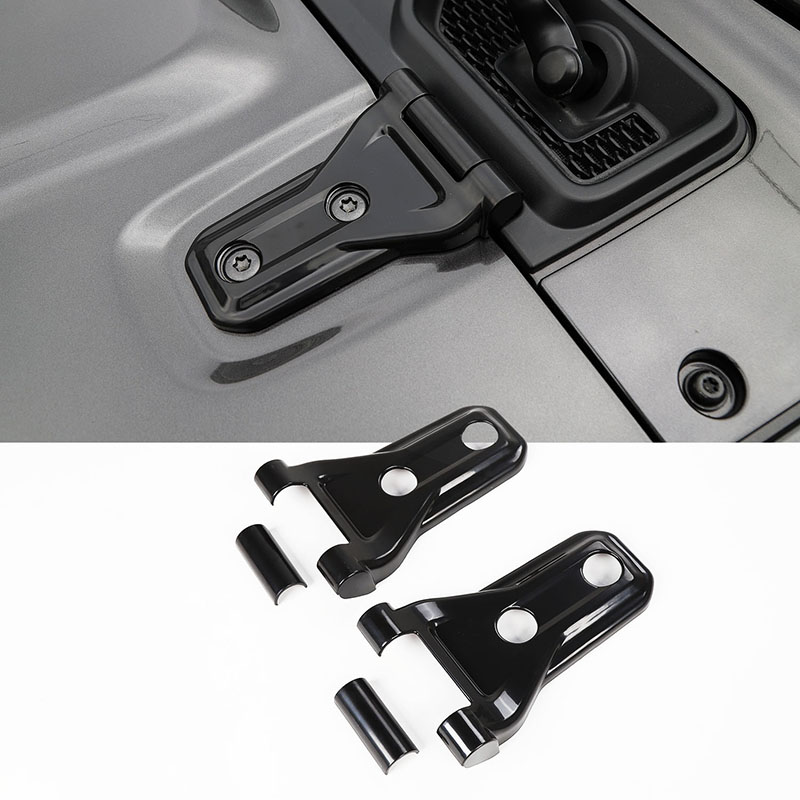ABS Black Door Hinge Decoraion For Jeep Wrangler JL 2018 Factory Outlet High Quatlity Auto Exterior Accessories