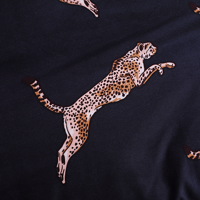 Texile Luxury Duvet Cover King Size Queen Size Bedding Sets Leopard Printing Bedding Set Bedding Supplies No sheet