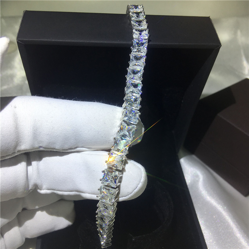 choucong Charm Female White Gold Filled bracelets Princess cut 5A Zircon cz Silver Colors bracelet for women Fashion Jewerly
choucong Charm Female White Gold Filled bracelets Princess cut 5A Zircon cz Silver Colors bracelet for women Fashion Jewerly