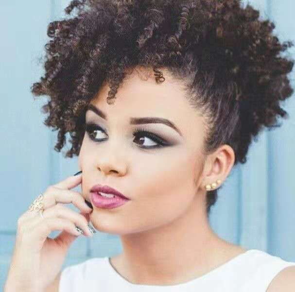 ponytail hair extension 2019 summer ponytail hairstyle women afro kinky curly puff 120g clip in human hair pony tail with bang