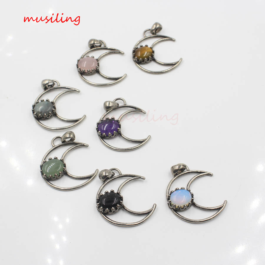 New Moon Pendants Pendulum Amethyst Crystal Jewelry Natural Stone Healing Chakra Hypnosis Charm Pagan Wicca Witch Accessories
New Moon Pendants Pendulum Amethyst Crystal Jewelry Natural Stone Healing Chakra Hypnosis Charm Pagan Wicca Witch Accessories