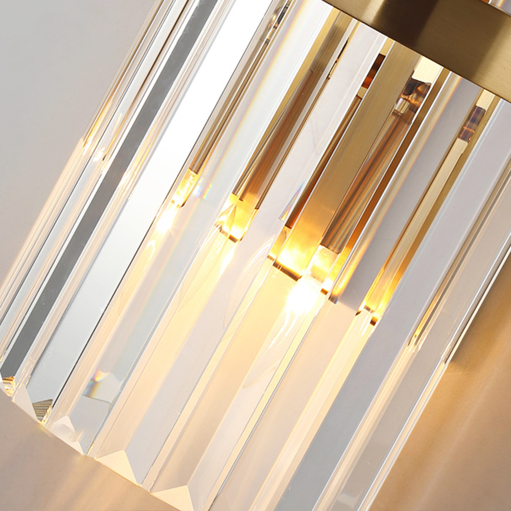 Modern LED Crystal Wall Light Creative Design Gold Home Decoration Lighting Fixture Bedroom Hallway Wall Sconce Lamp