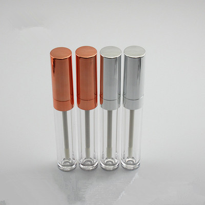 

wholesale 6ML Lipgloss Tube/Bottles Empty Lip Gloss Tubes Packaging Lipgloss containers Makeup Refillable Bottles Rose Gold Lid