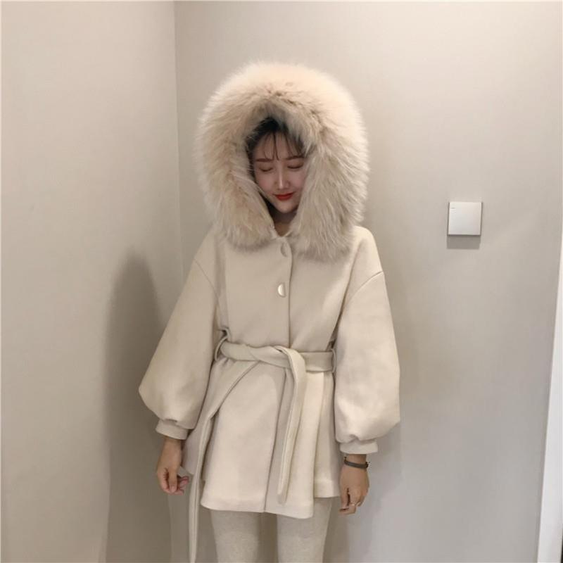 Fall Winter Thick Fur Collar Coat Female Section Korean Temperament Slim Long Woolen Coat Solid Lapel Oversized Woolen, Coffee
Fall Winter Thick Fur Collar Coat Female Section Korean Temperament Slim Long Woolen Coat Solid Lapel Oversized Woolen, Coffee