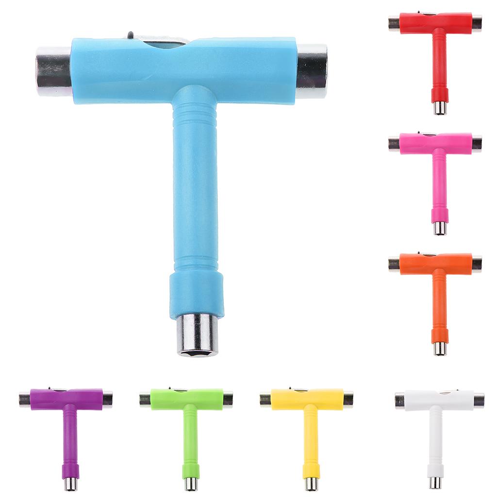 All in One Skate Tool Skateboards Longboard Multifunction Metal T-Tool Pocket Size, Multi
All in One Skate Tool Skateboards Longboard Multifunction Metal T-Tool Pocket Size, Multi