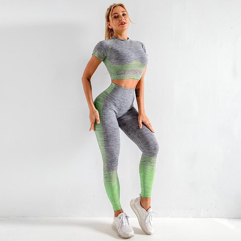 Yoga Set Fitness Clothing New Quick-drying Gradient Seamless Yoga Set Female Sport Fitness Suit Sports Wear for Women Gym, Orange
Yoga Set Fitness Clothing New Quick-drying Gradient Seamless Yoga Set Female Sport Fitness Suit Sports Wear for Women Gym, Orange
