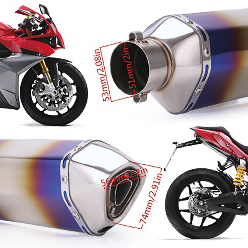 A Large Number Of Spot Motorcycle Modified Exhaust Pipe 51mm Exhaust Muffler Is Suitable For Most Models
A Large Number Of Spot Motorcycle Modified Exhaust Pipe 51mm Exhaust Muffler Is Suitable For Most Models
