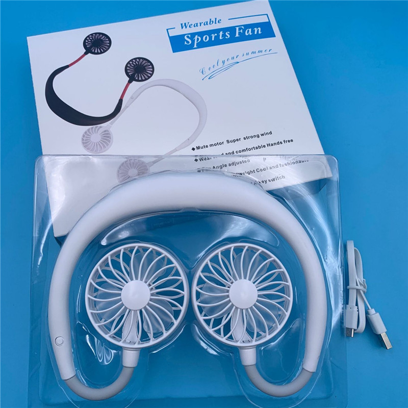 2021 Mini Portable USB Rechargeable Neckband Lazy Neck Fan Dual Air Cooling Sport 360 Degree Rotating Hanging 1200mAh
2021 Mini Portable USB Rechargeable Neckband Lazy Neck Fan Dual Air Cooling Sport 360 Degree Rotating Hanging 1200mAh